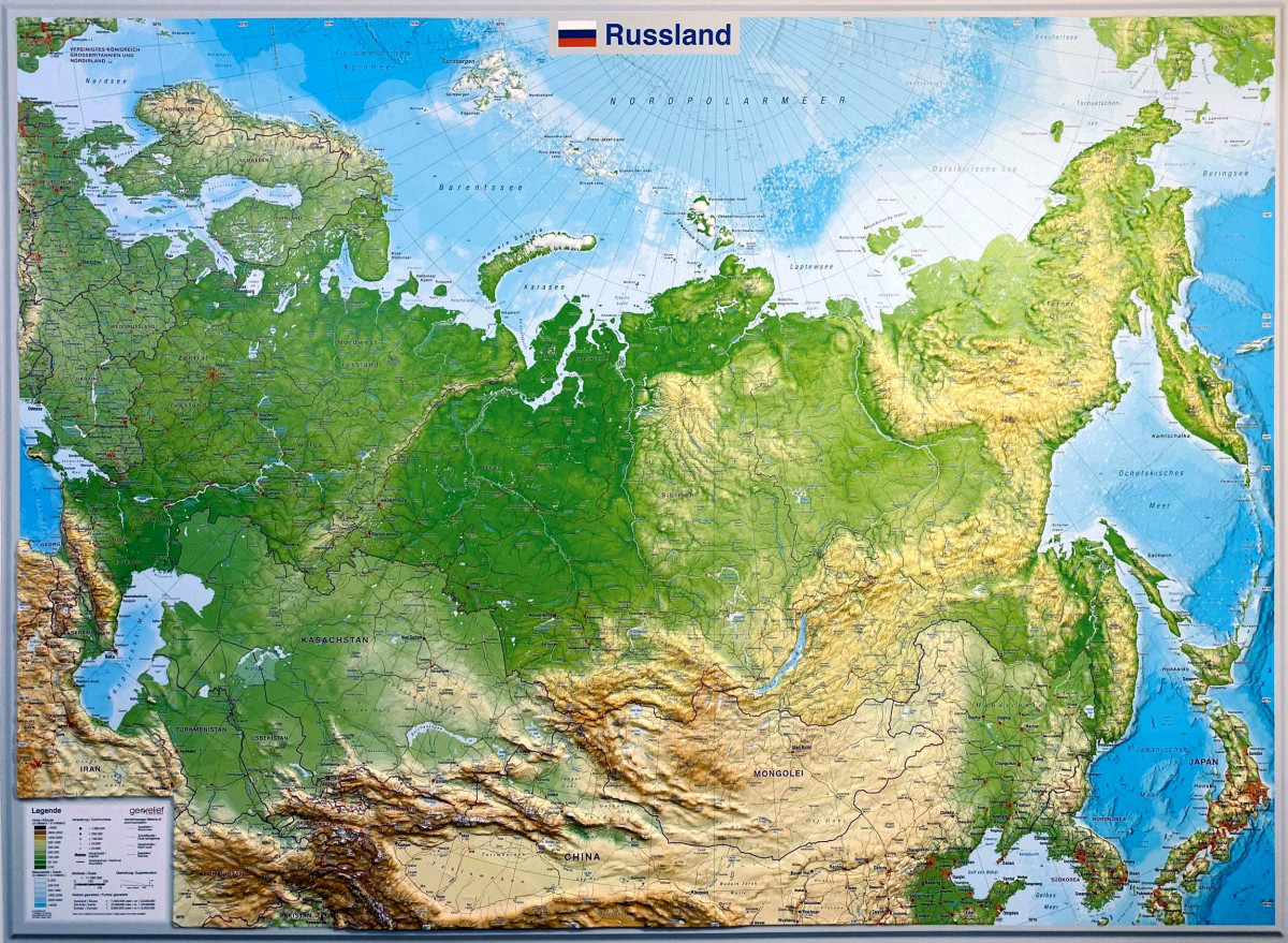 Raised relief Russia