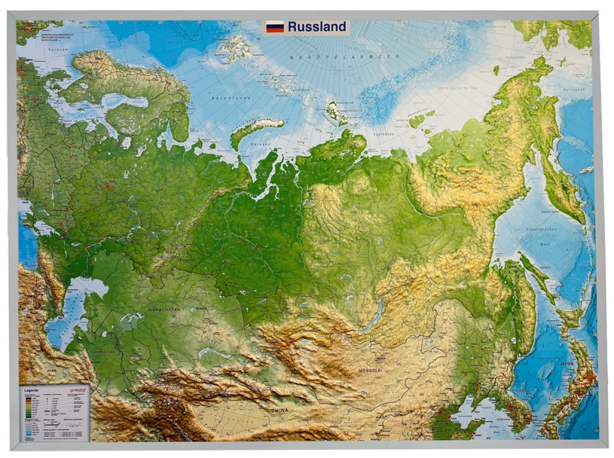 Raised relief Russia