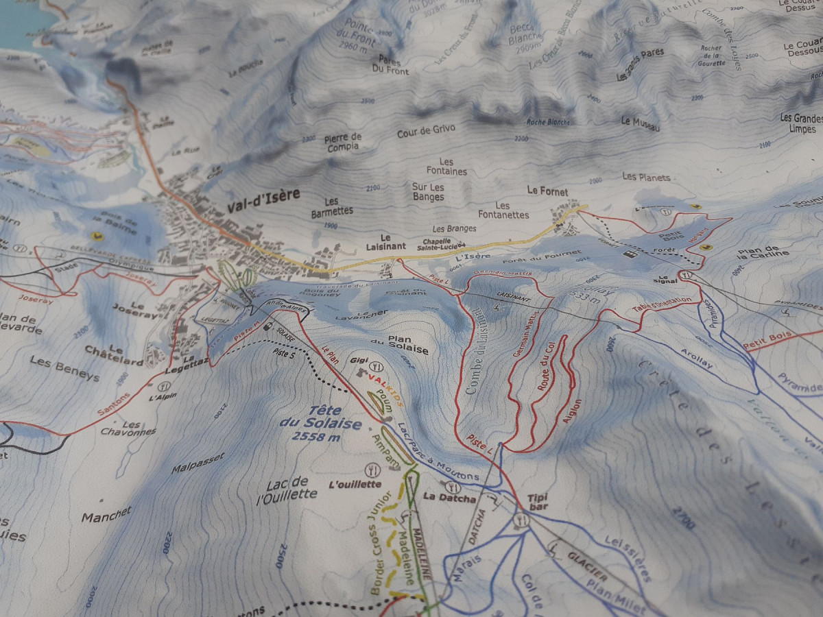 Reliefkarte_Tignes_Isere