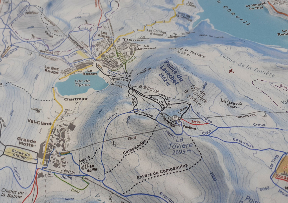 Reliefkarte_Tignes_Lac