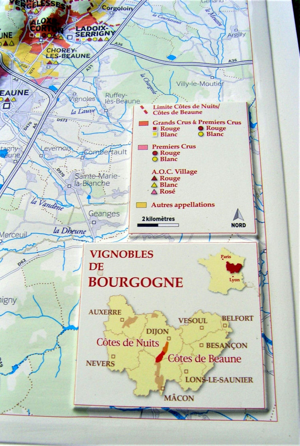 Relief Vignobles de Bourgogne