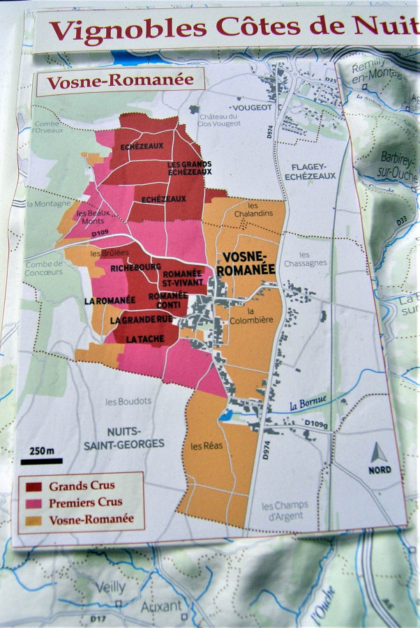 Relief Vignobles de Bourgogne