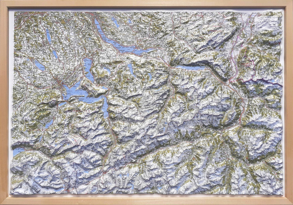 Raised relief map_Zurichsee