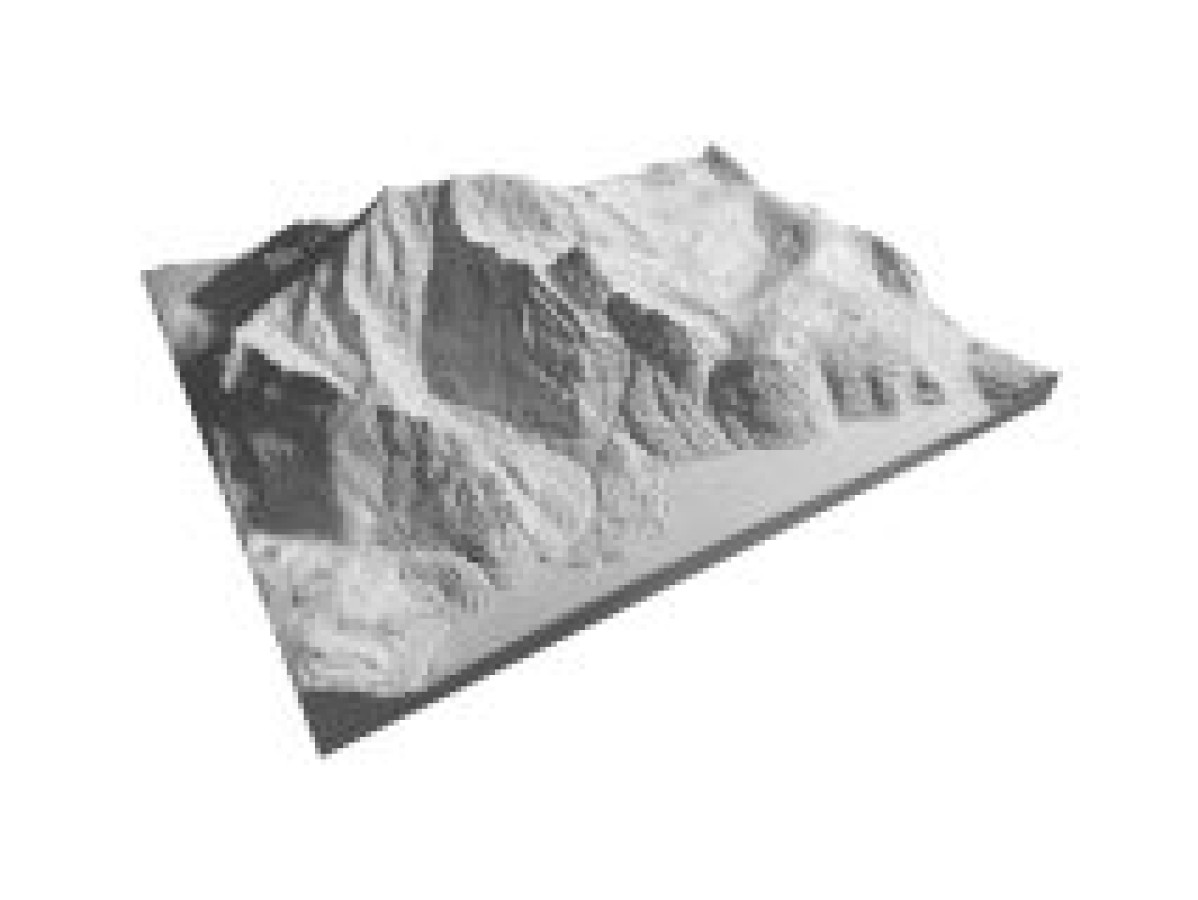 Modele de montagne Watzmann 1: 25 000