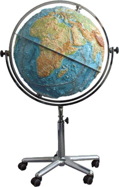 Grand Globe En Relief As 3d Map