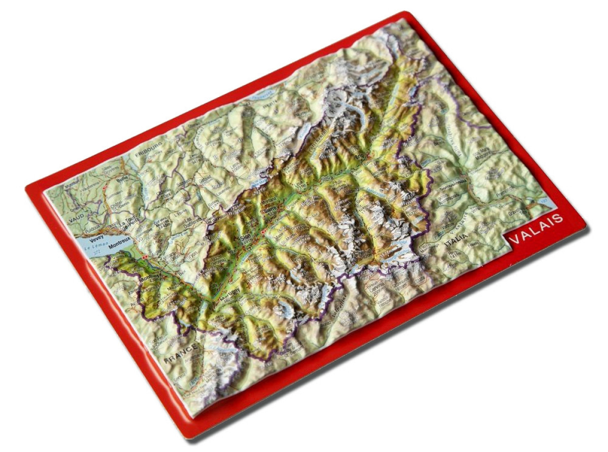 Reliefpostkarte Wallis