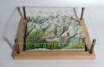 Mountain model Aletsch glacier, Konkordia hut, Aletschhorn 1:85000