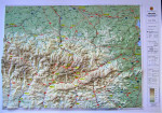 Raised relief map Andorra