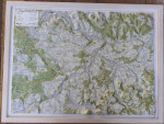 Raised relief map Esslingen, white