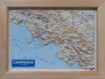 Raised relief map Campania