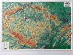 3D Relief Map of the Czech Republic