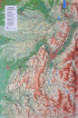 Raised relief map Vercors and Chartreuse