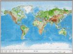 Raised Relief map of the world