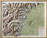 Relief Map of Turin