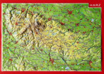 Relief postcard resin