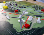 Terrain models stepped- printed